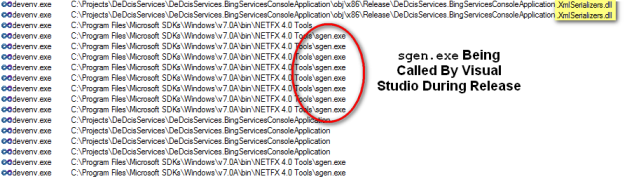 Visual Studio sgen