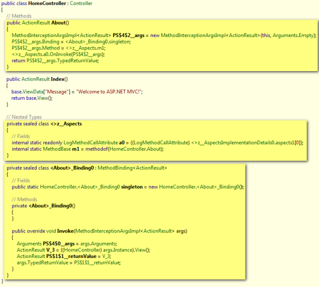 Disassembled Code After PostSharp